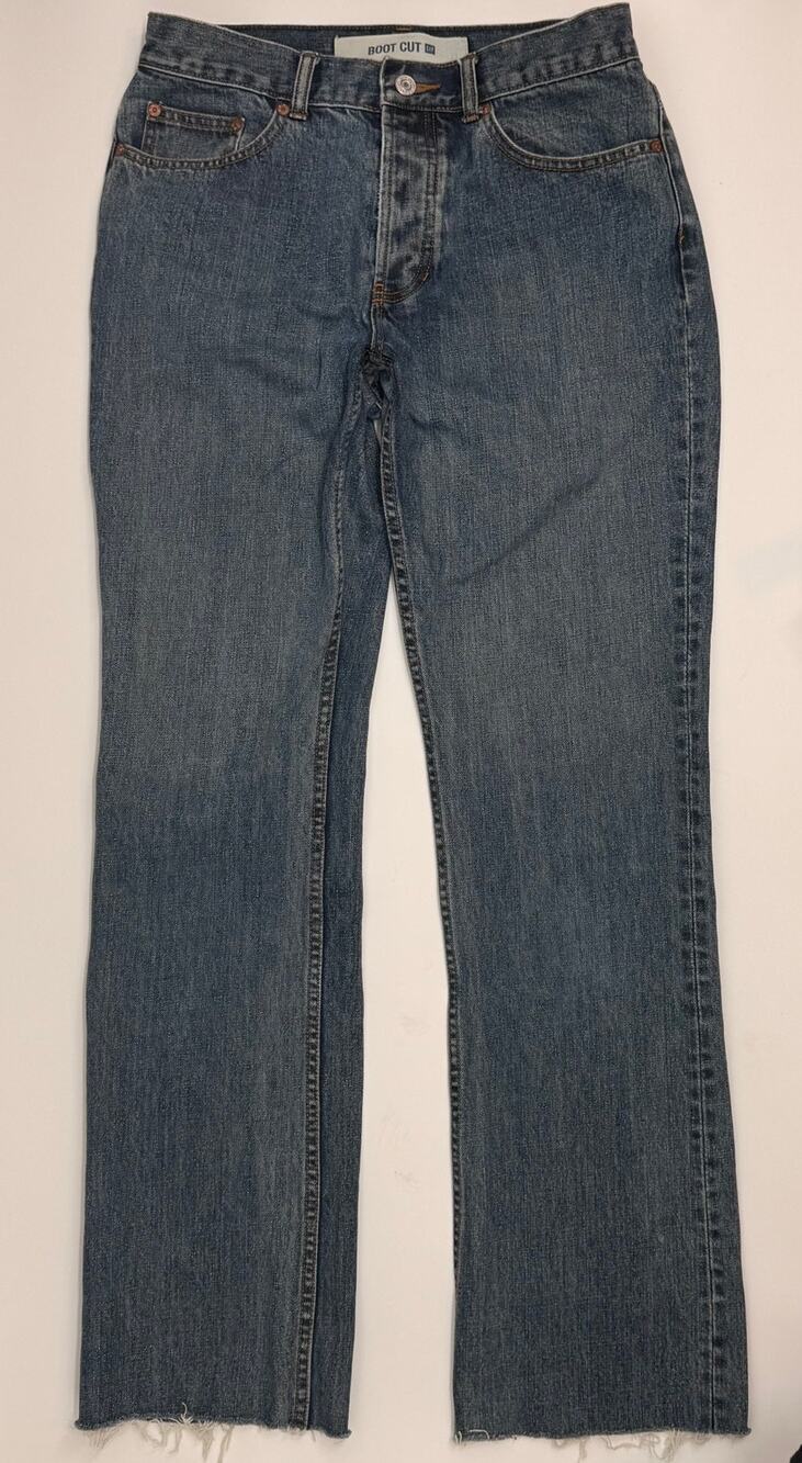 Gap 1969 Boot Cut Jeans Womens 6L Y2K Vintage Fall 2002 Raw Hem